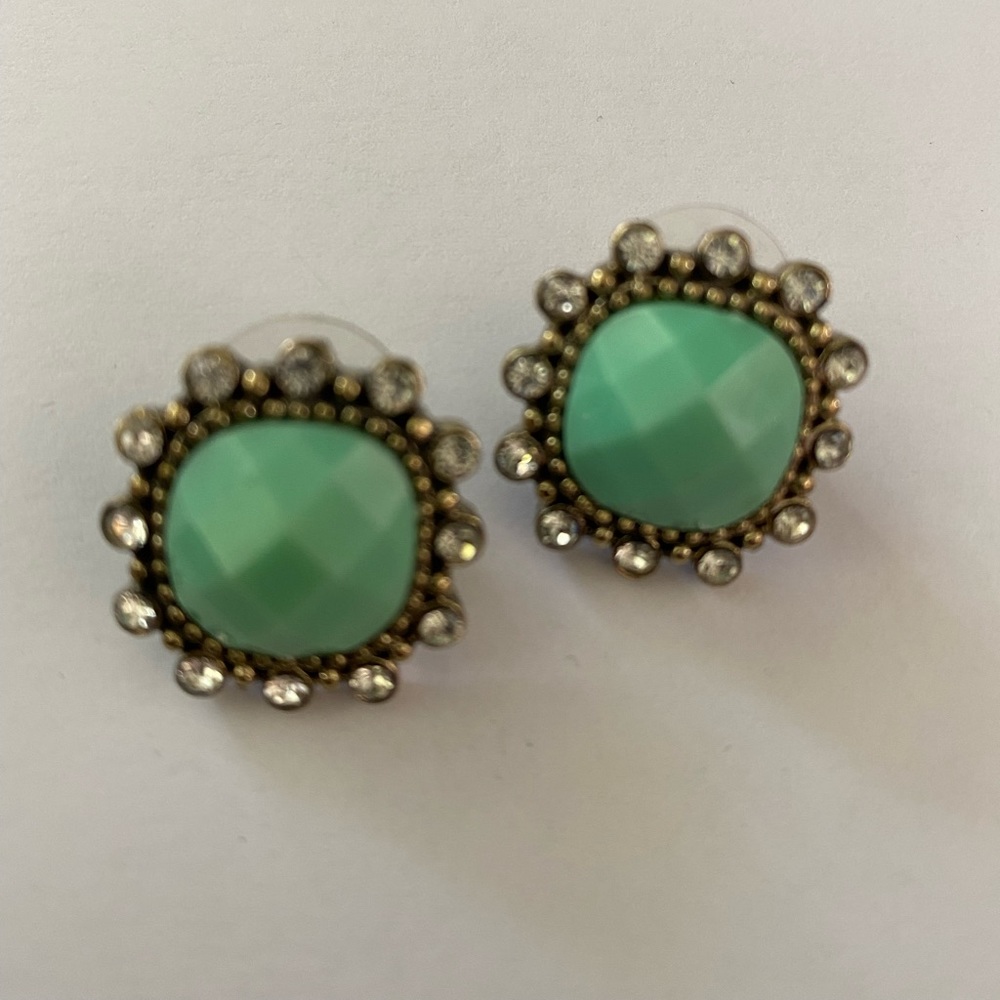 Green earrings